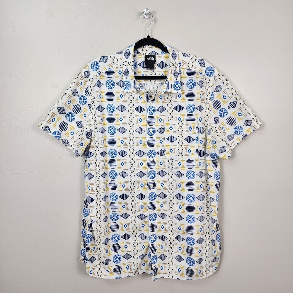 THE NORTH FACE | Baytrail Pattern Button-Down Short Sleeve Shirt Size XXL NWOT
